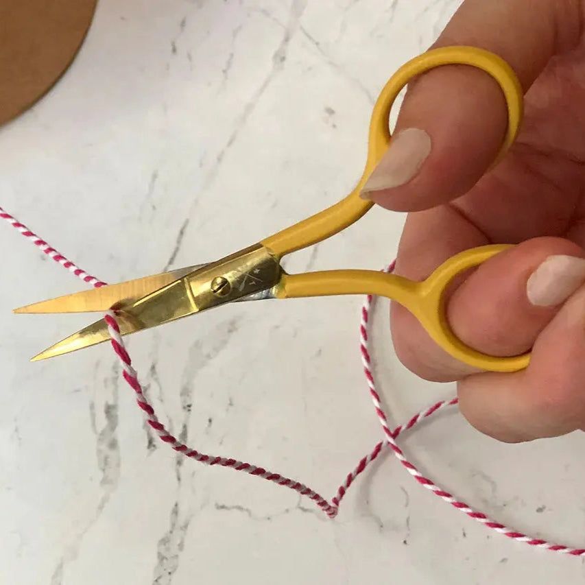 Yellow Embroidery Scissors Chasing Threads