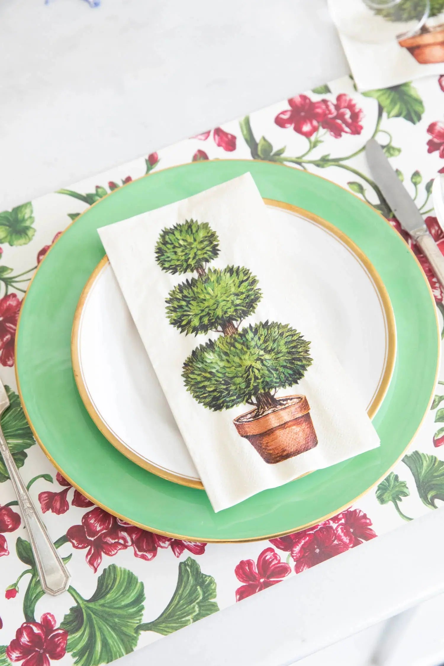 Topiary Napkins Hester & Cook