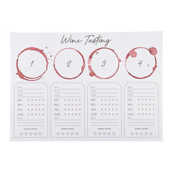 Wine Tasting Placemats Santa Barbara Design Studio