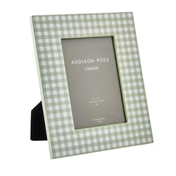 Addison Ross Sage Gingham Photo Frame Addison Ross