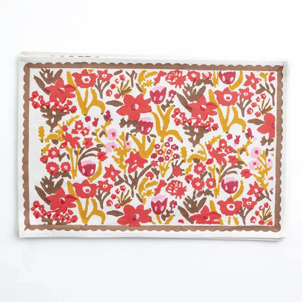 Garden Sunset Placemats Pomegranate