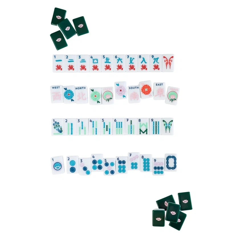 Green + White House Tiles