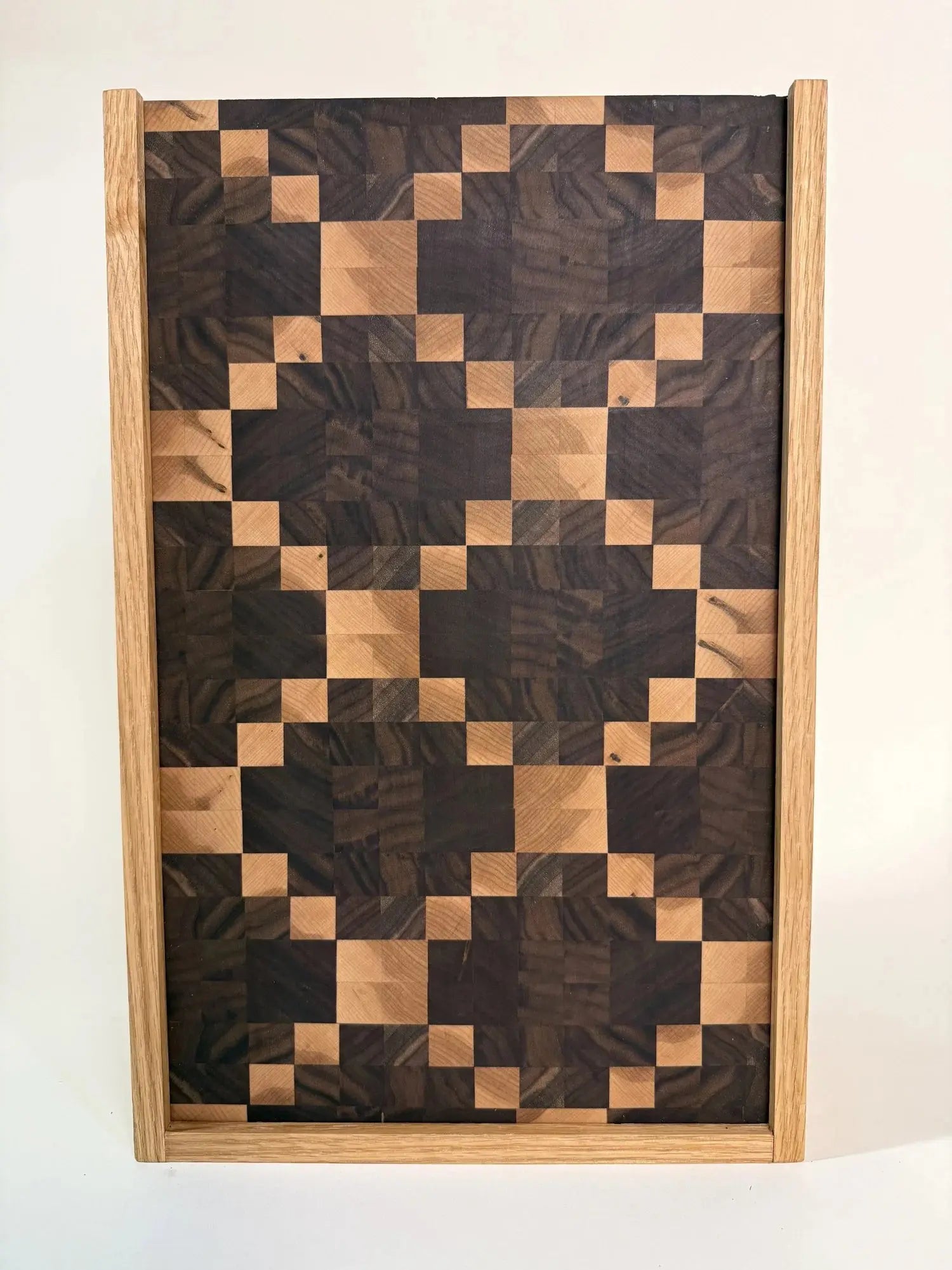 Walnut + Maple  Chain Quilt Bread Box Pin + Pallet