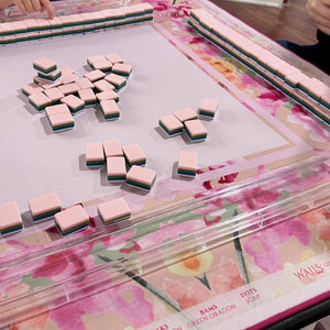 Amanda Toppe Pink Orchids Mahjong Mat Amanda Toppe