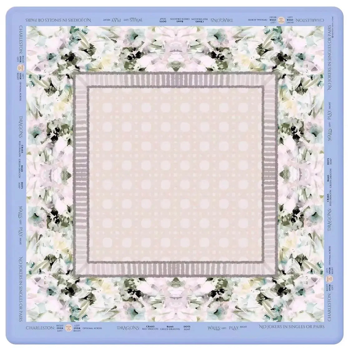 Amanda Toppe Petalwood Mahjong Mat Amanda Toppe