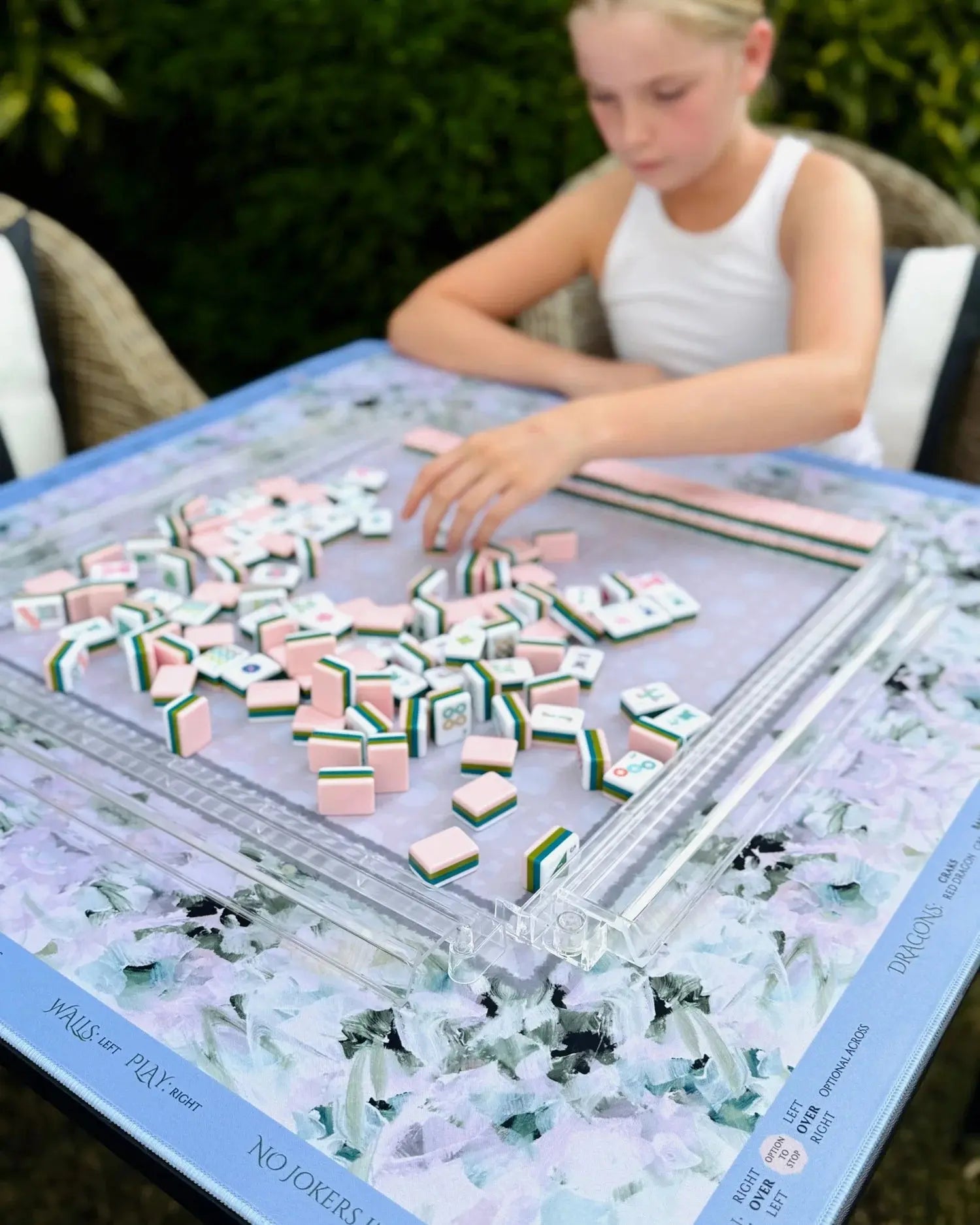 Amanda Toppe Petalwood Mahjong Mat Amanda Toppe