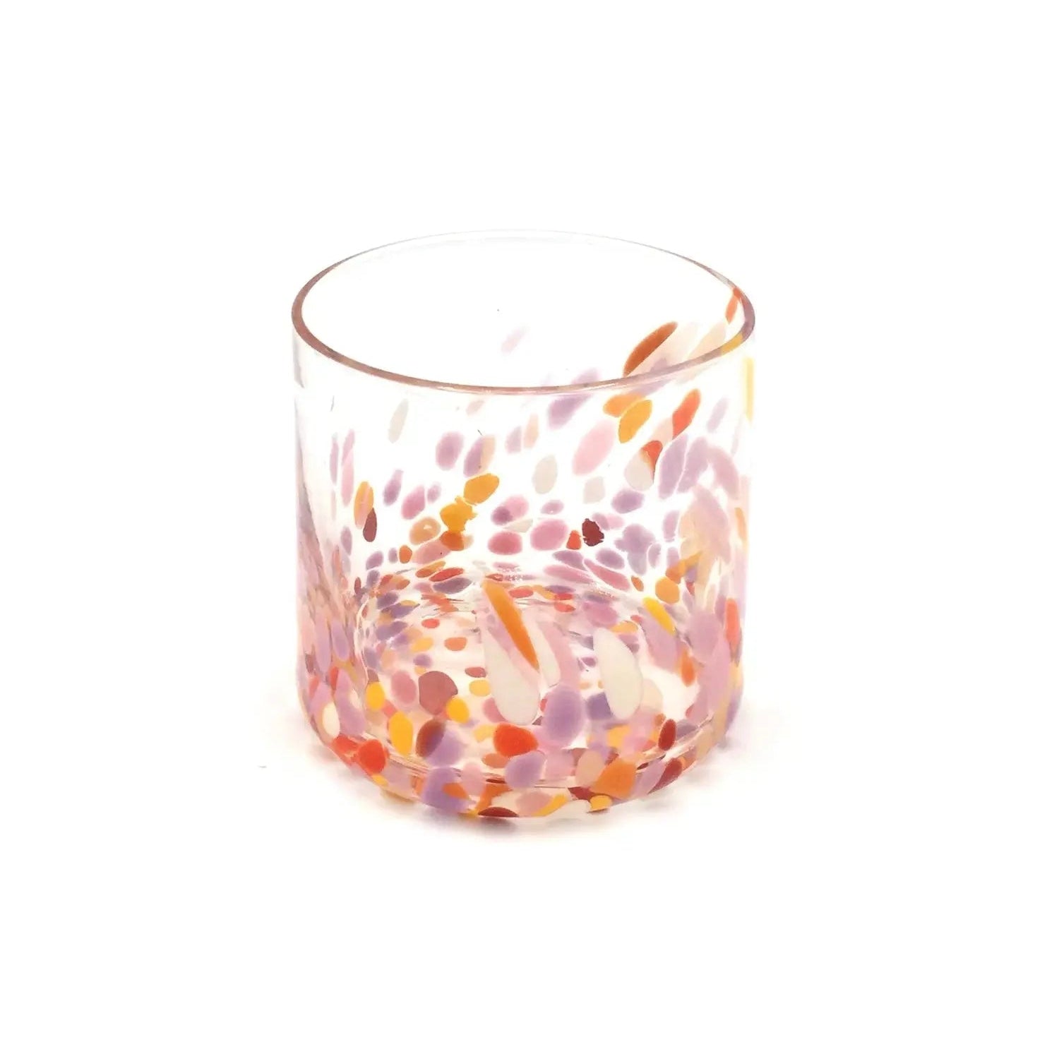 Zinnia Rocks Glass Kathleen Andersen Art