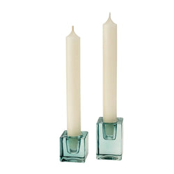 Luca Candle Holder in Blue Indaba