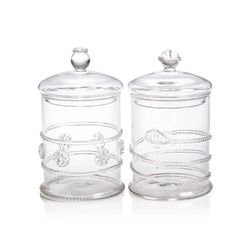 Juliet Lidded Glass Jar Zodax