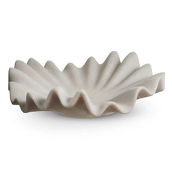 Ruffled Marble Look Bowl RAZ Imports
