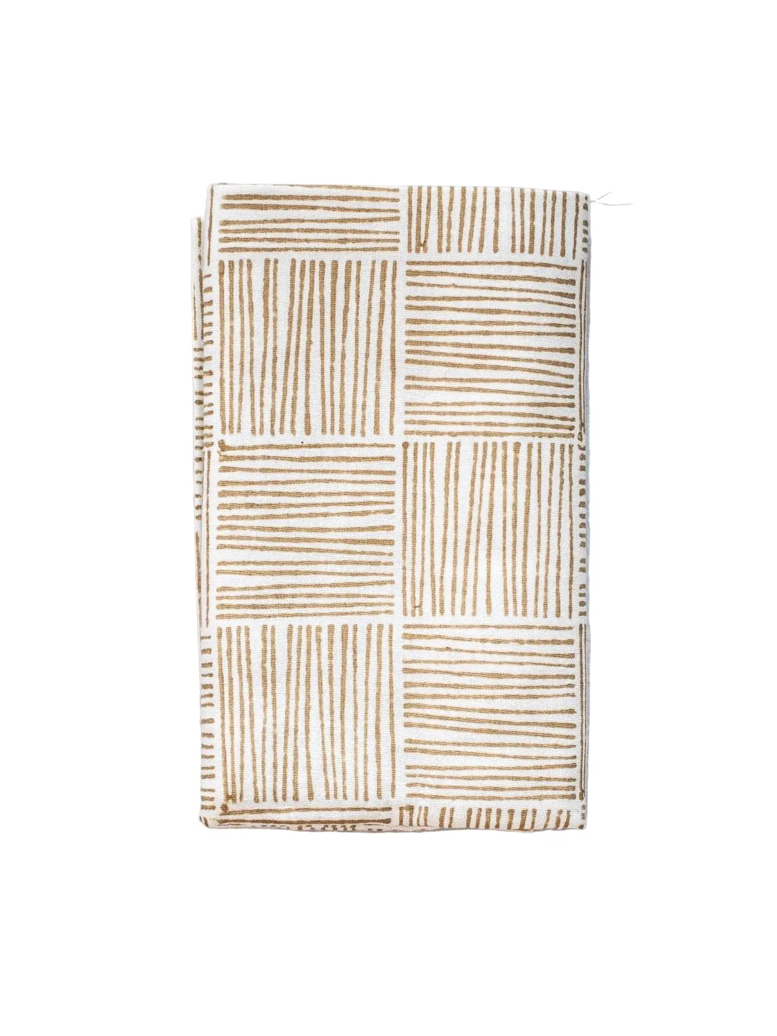 Striped Chai Dinner Napkins Mended