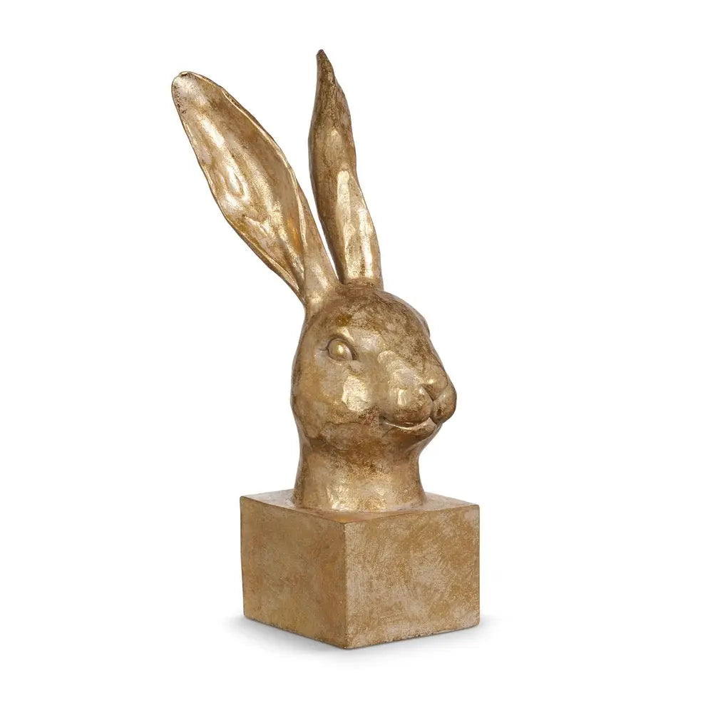 Gold Rabbit Bust RAZ Imports