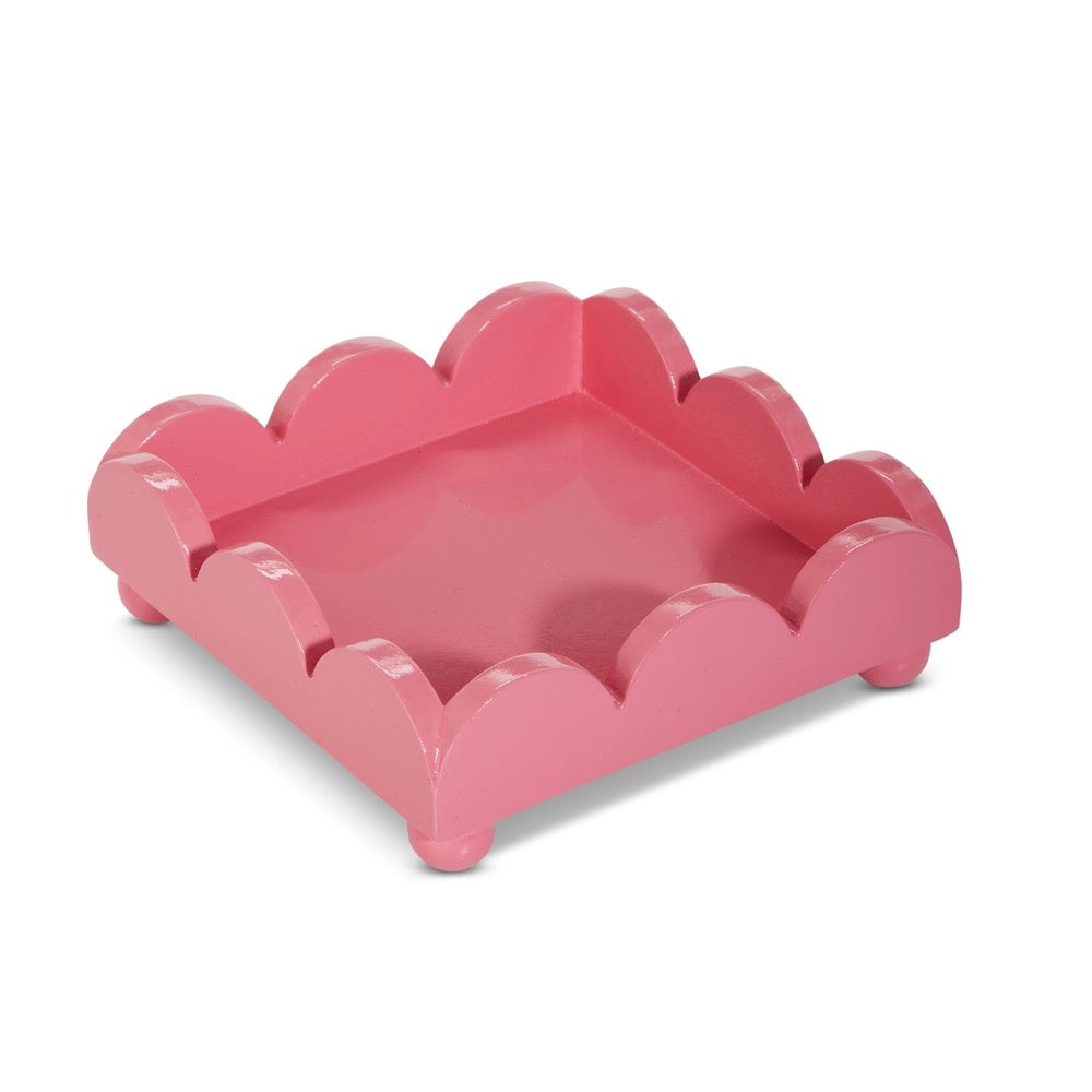 Bubblegum Scalloped Napkin Holder