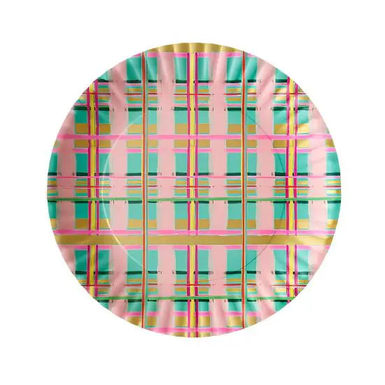 Plaid Melamine Platter One Hundred 80 Degrees