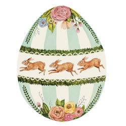 Boxwood Bunny Egg Die-Cut Placemat Hester & Cook