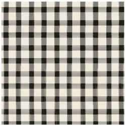 Black Painted Check Napkins Hester & Cook