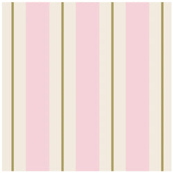 Pink + Gold Awning Stripe Cocktail Napkins Hester & Cook