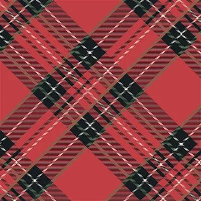 Red Plaid Napkins Hester & Cook