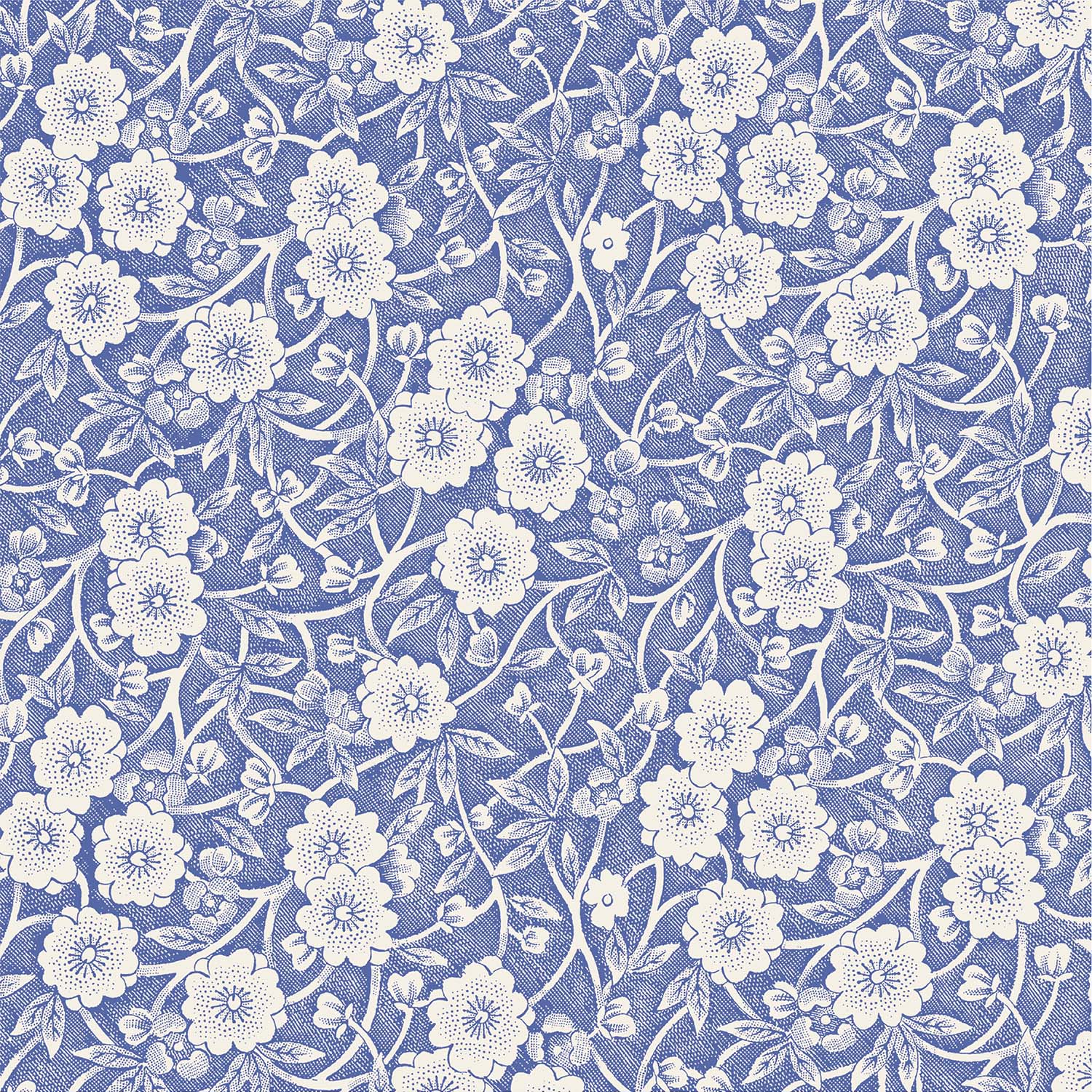 Blue Calico Cocktail Napkins Hester & Cook