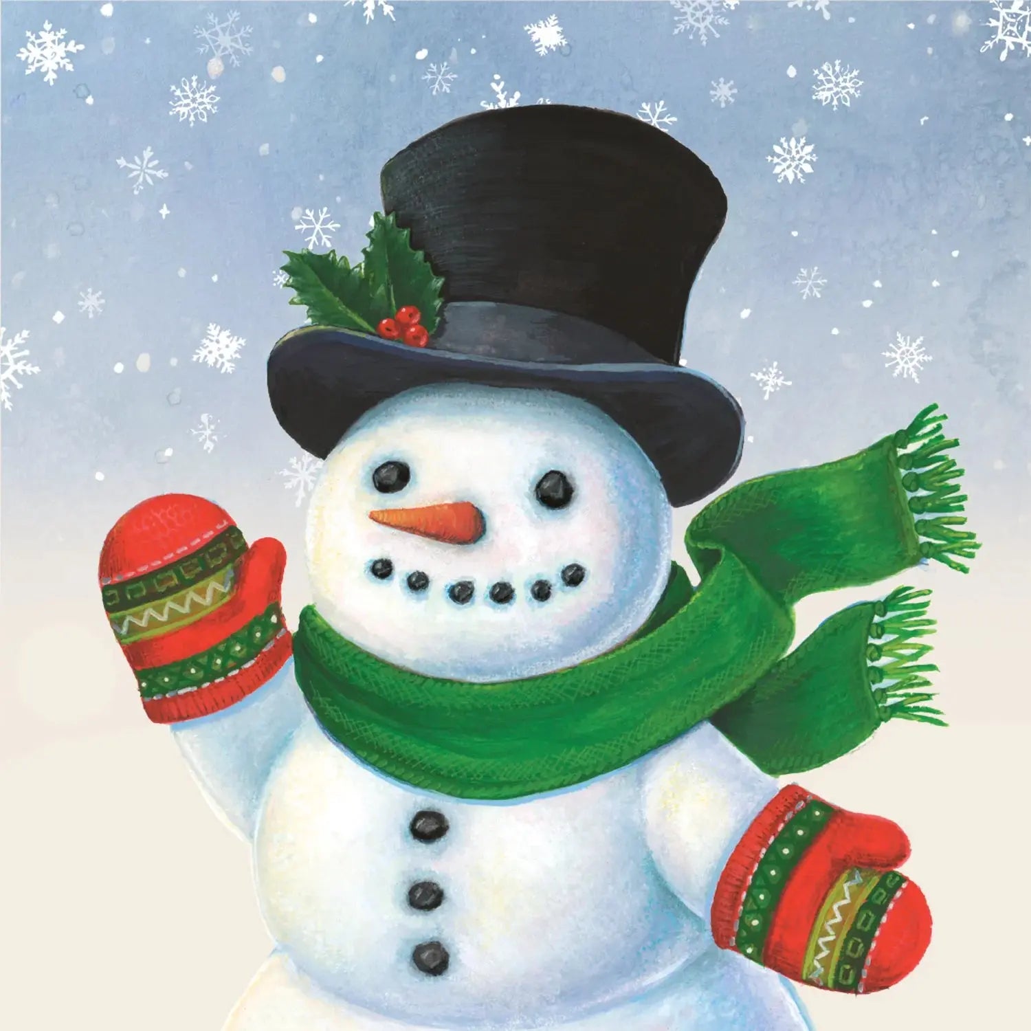 Snowman Cocktail Napkins Hester & Cook