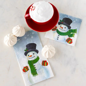 Snowman Cocktail Napkins Hester & Cook