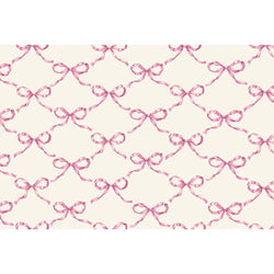 Pink Bow Lattice Placemat Hester & Cook