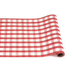 Red Painted Check Runner Hester & Cook