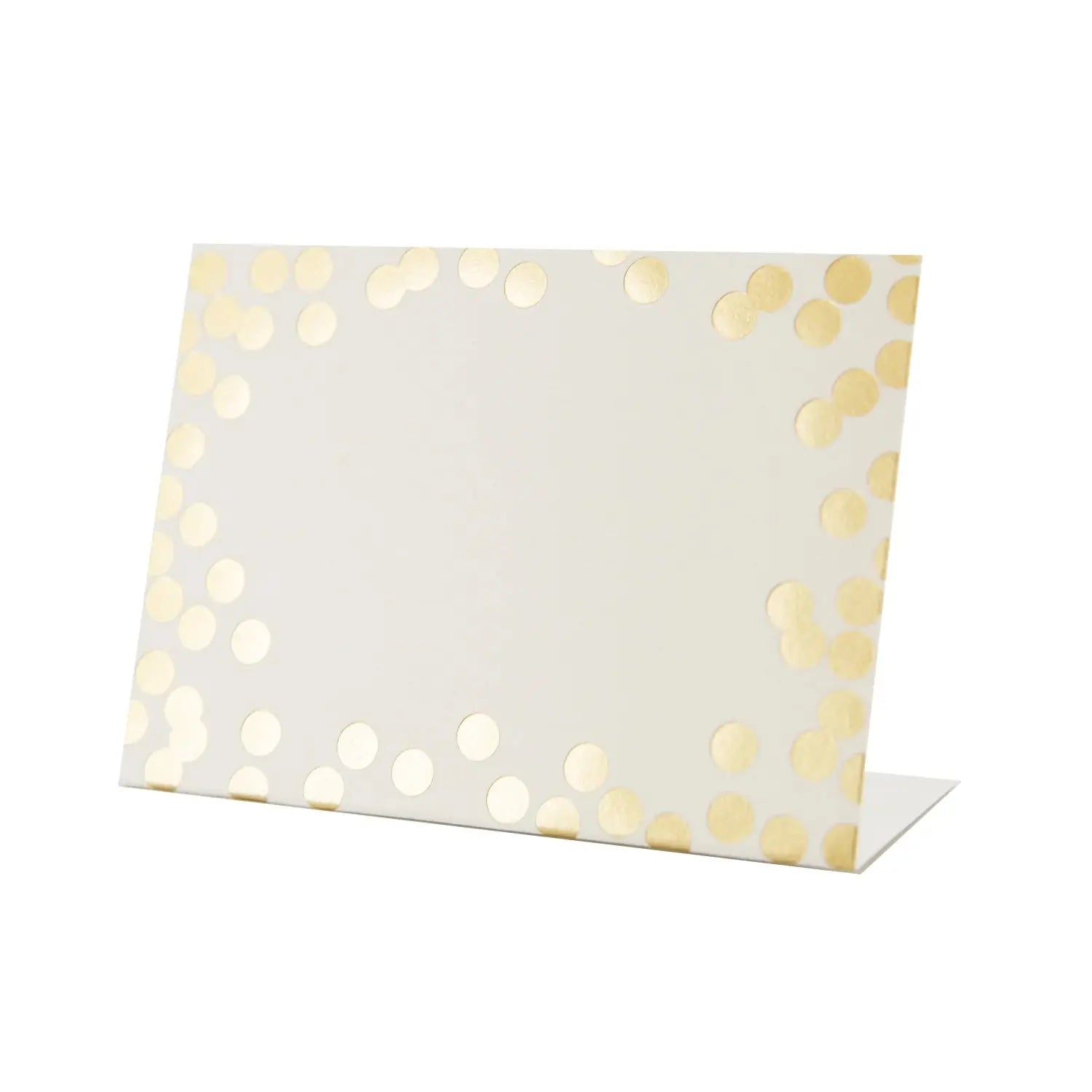 Gold Confetti Place Card Hester & Cook