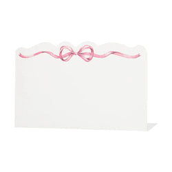 Pink Bow Place Cards Hester & Cook