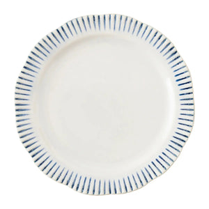 Indigo Sitio Stripe Dinner Plate Juliska