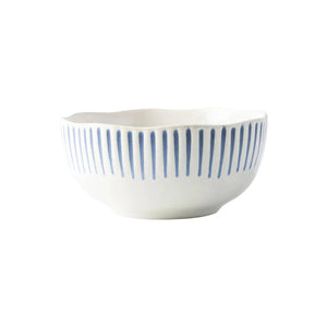 Indigo Sitio Stripe Cereal + Ice Cream Bowl Juliska