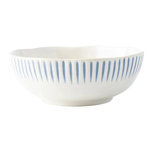 Indigo Sitio Stripe Pasta Bowl Juliska