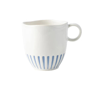 Indigo Sitio Stripe Mug Juliska