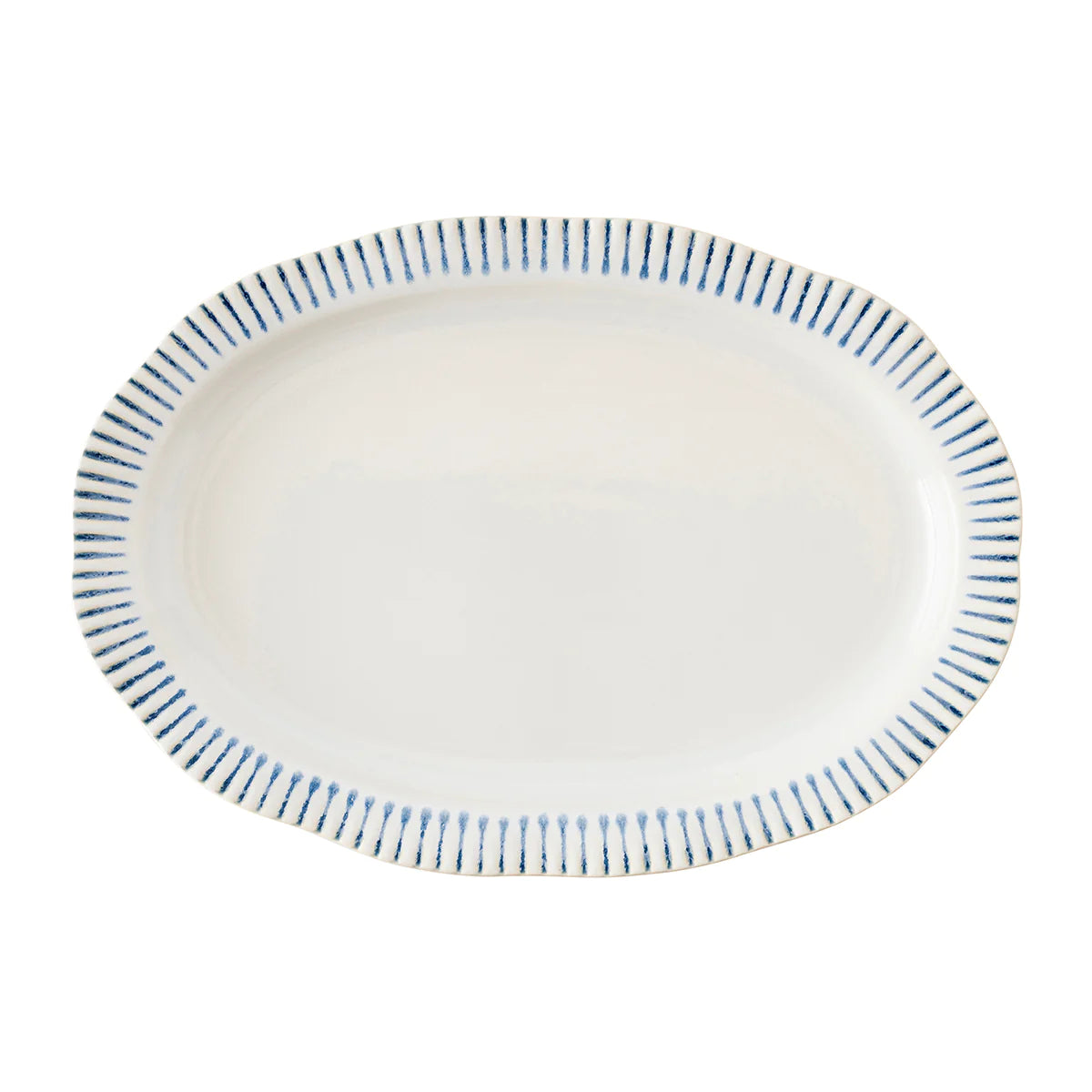 Indigo Sitio Stripe Serving Platter