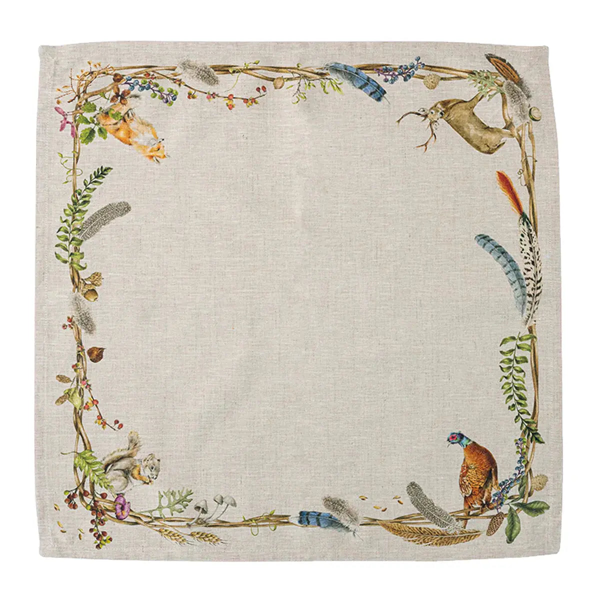 Forest Walk Cafe Au Lait Napkins Juliska