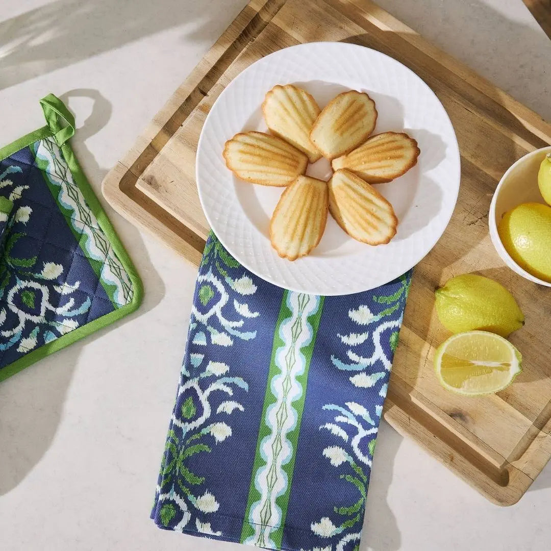 Rosemary Stripe Indigo Tea Towel Laura Park