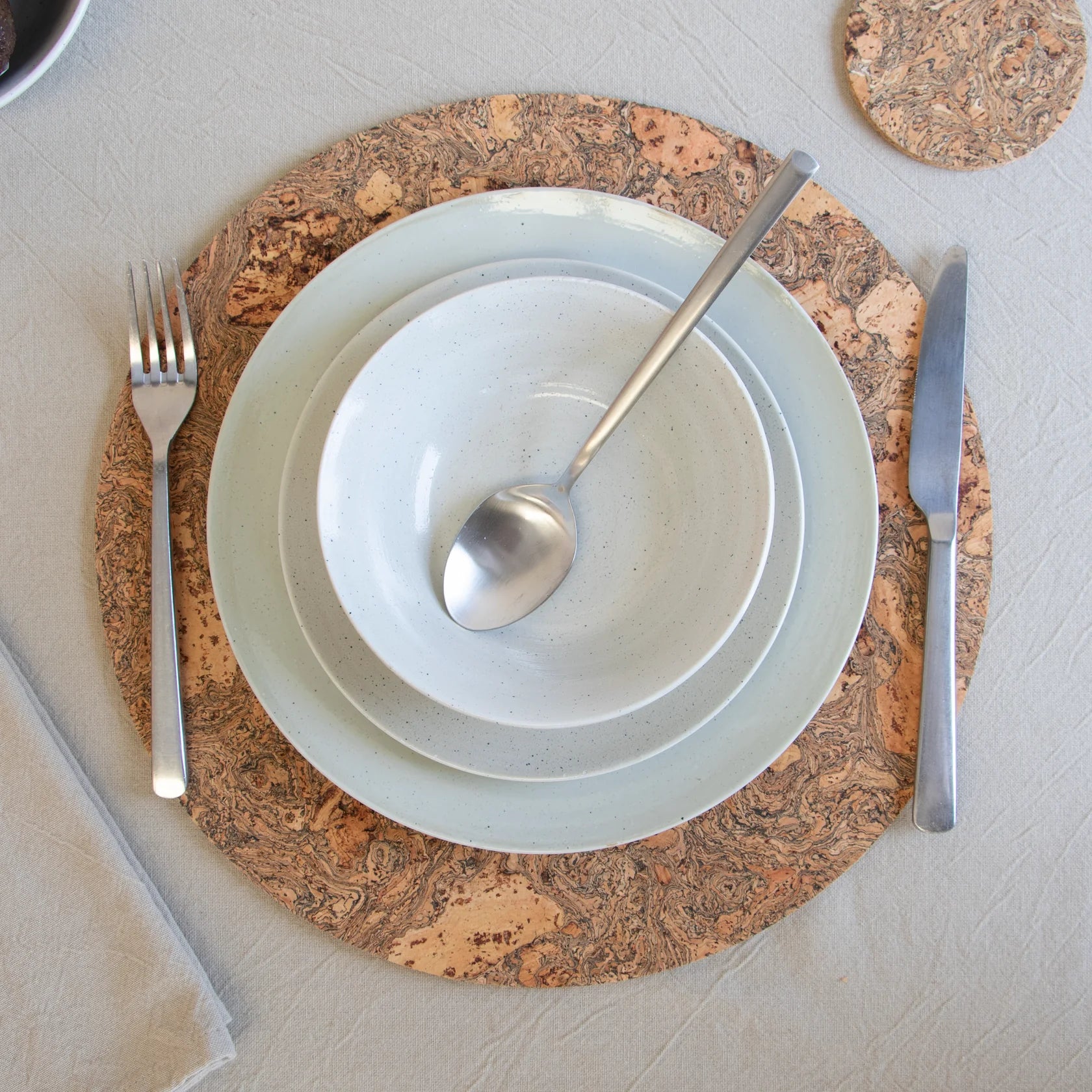 Natural Cork Round Placemat LIGA