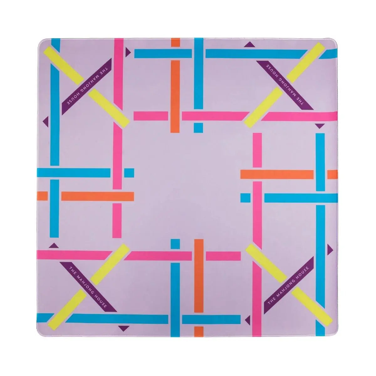 Lilac Trellis Double-Sided Travel Mahjong Mat The Mahjong House