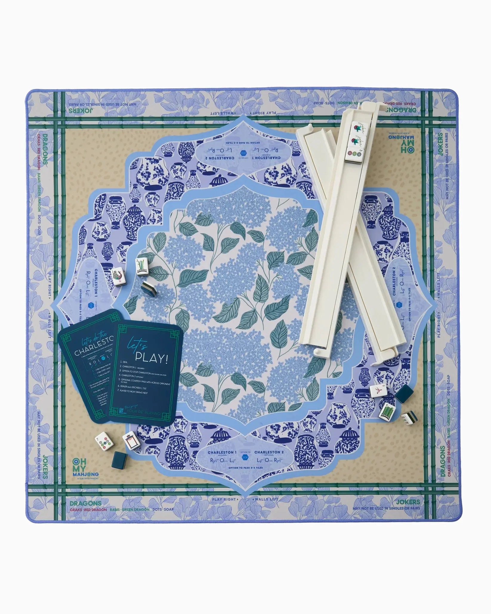 Oh My Mahjong Luna Mahjong Mat - Home for Entertaining