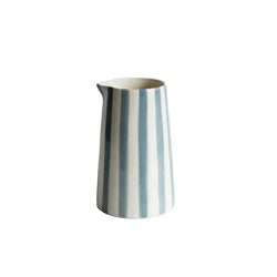 Musango Jug in Candy Stripe: Dove Grey - Home for Entertaining