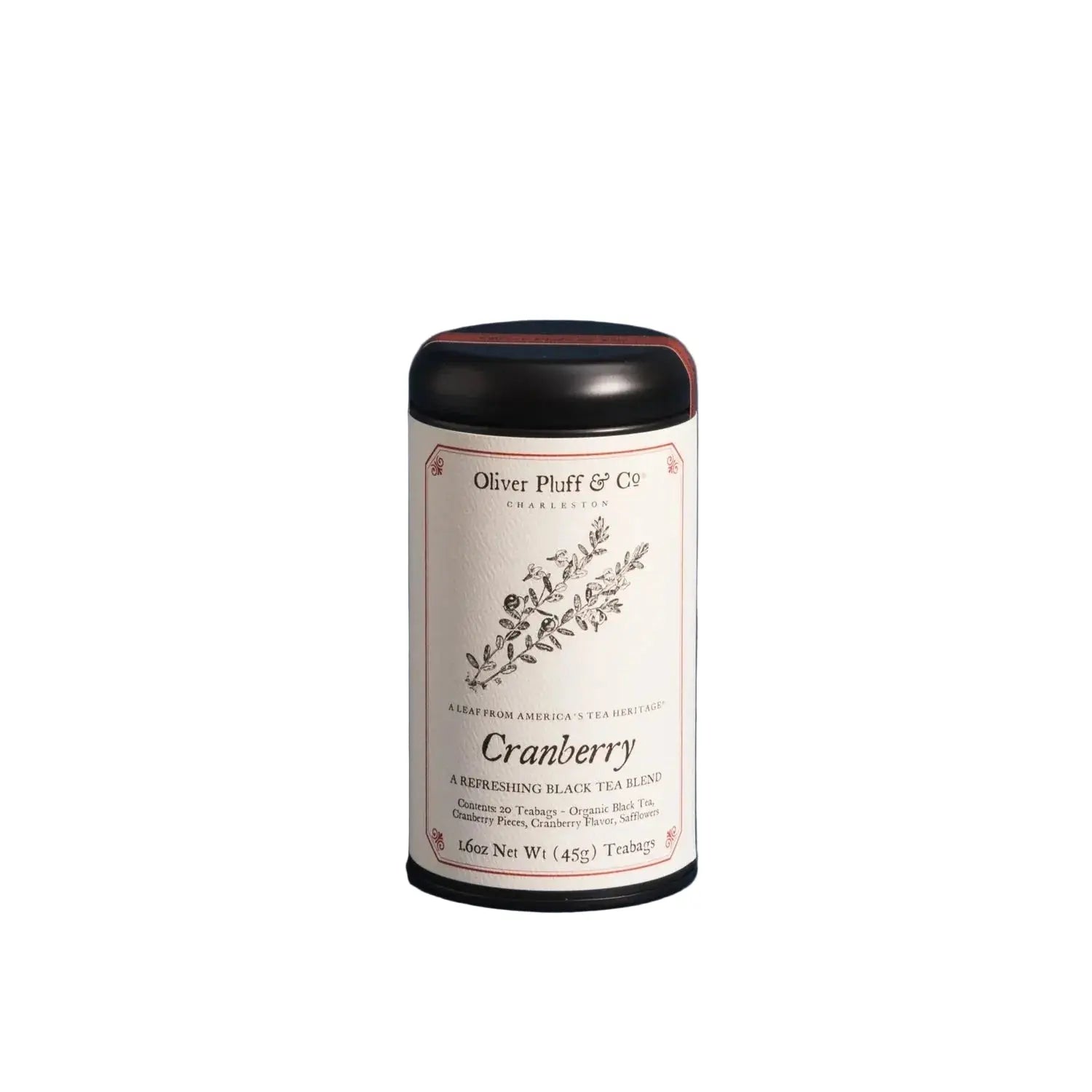 Cranberry Teabags Tin Oliver Pluff & Company