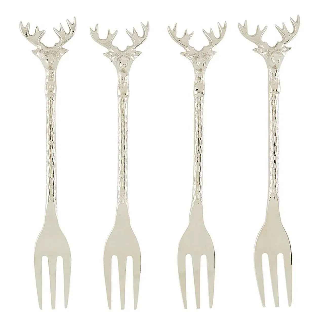 Silver Stag Appetizer Forks Santa Barbara Design Studio