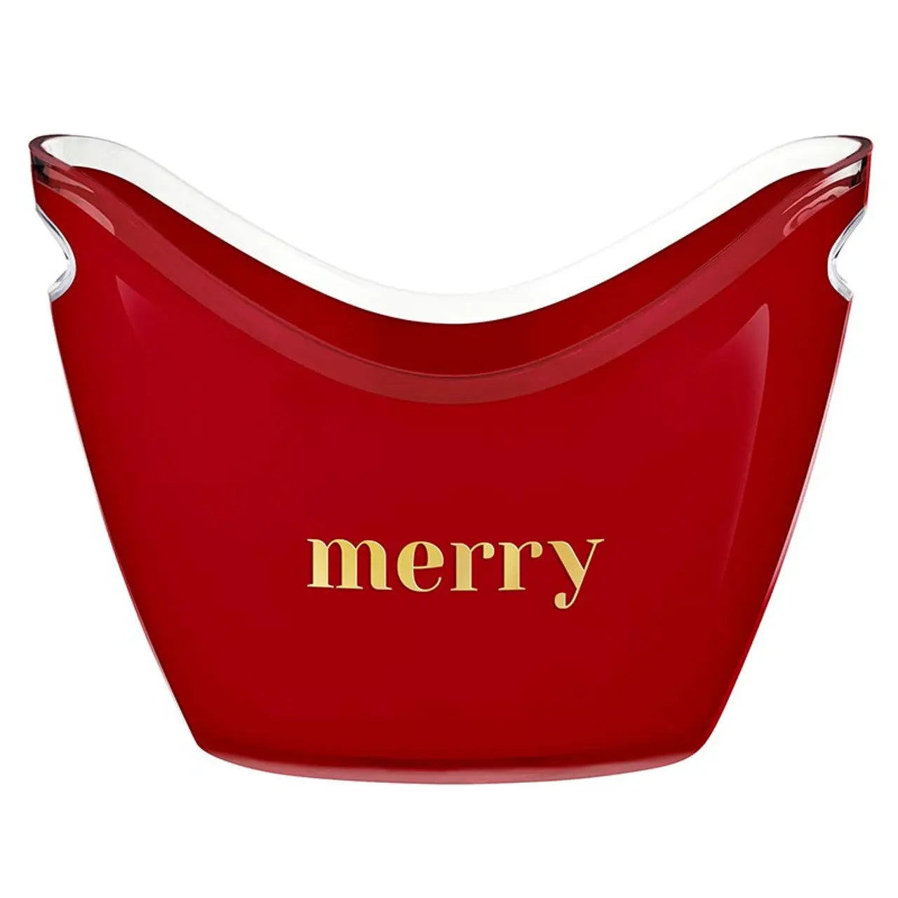 Merry Champagne Bucket Santa Barbara Design Studio