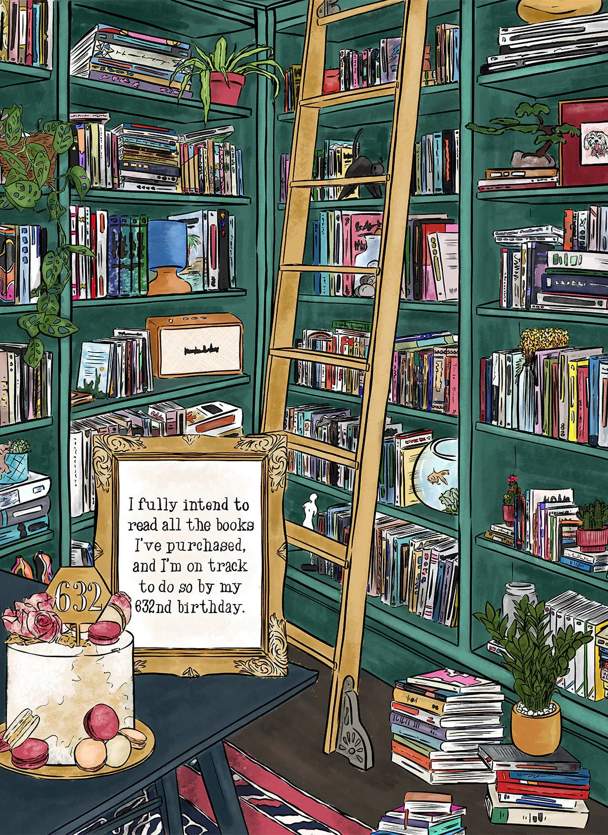 Reading Books Puzzle ellembee gift