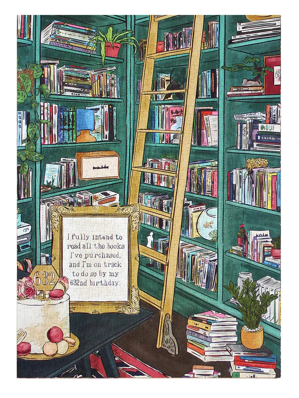 Reading Books Puzzle ellembee gift