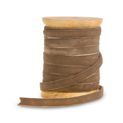 Spool of Taupe Velvet Ribbon RAZ Imports