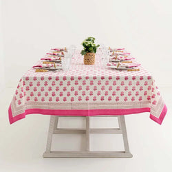 Rose Tablecloth Pomegranate
