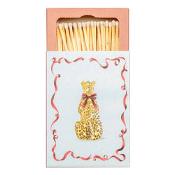 Leopard with a Bow Matchbox The Matchbox Maker
