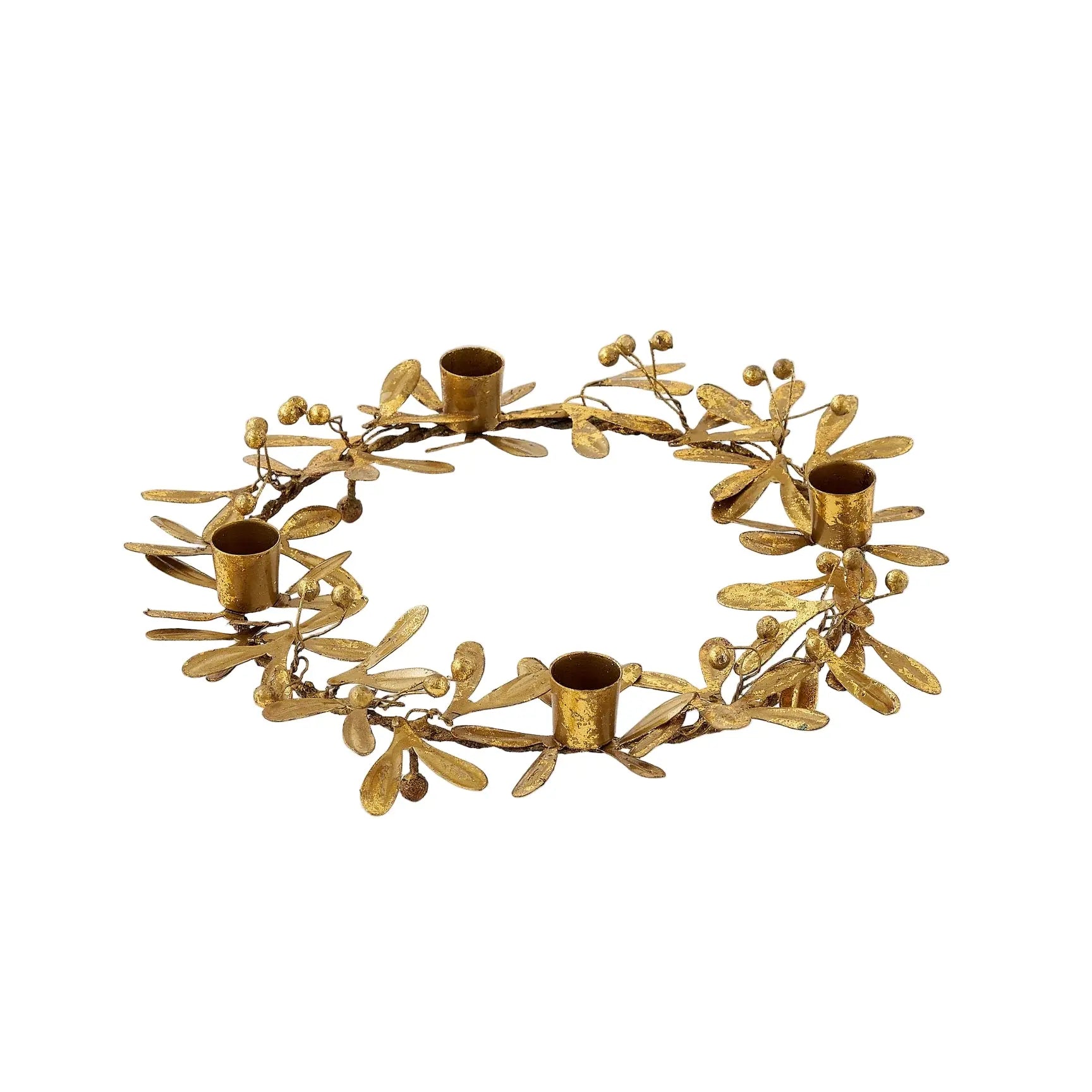 Mistletoe Candle Wreath