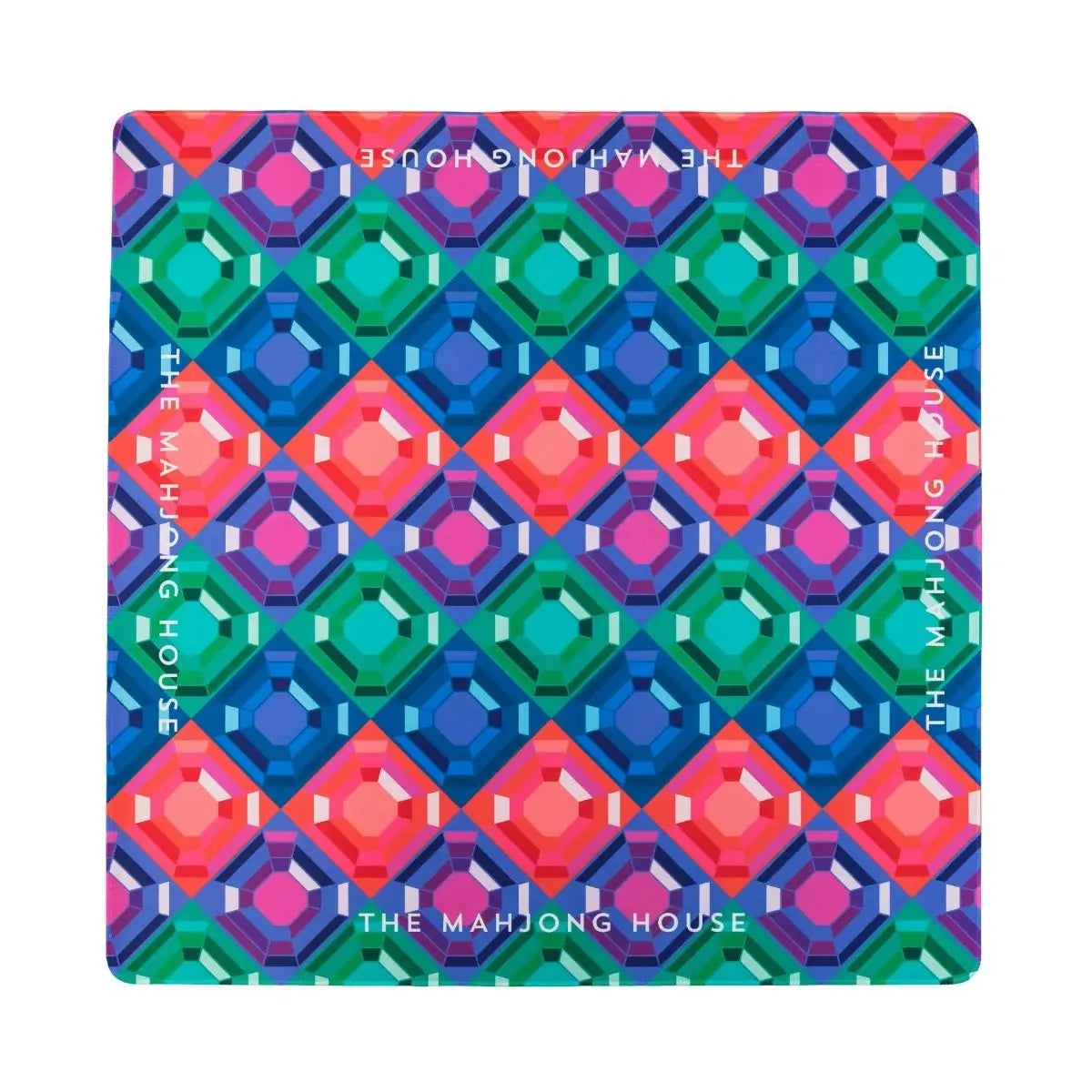 Sapphire Gem Double-Sided Travel Mahjong Mat The Mahjong House
